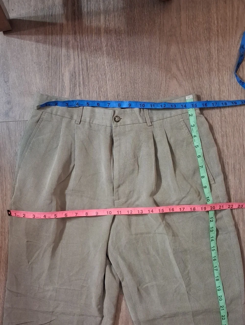 Claiborne Men's Pleated Chinos in Khaki